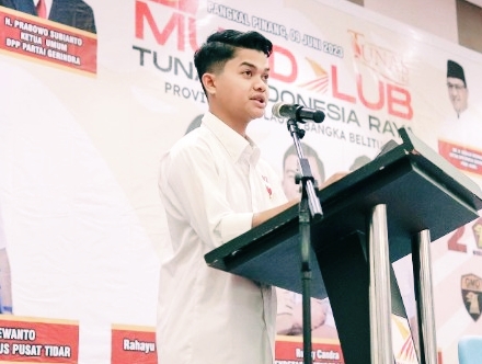 Ketua TIDAR Provinsi Kepulauan Bangka Belitung Yogi Maulana