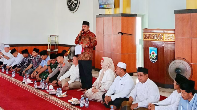 Haru dan Khidmat, Bupati Riza Lepas 120 Jemaah Haji Bangka Selatan Menuju Tanah Suci